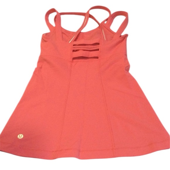 Lululemon Happy Strappy Pink Lemonade Tank. Size 4 - Picture 4 of 4